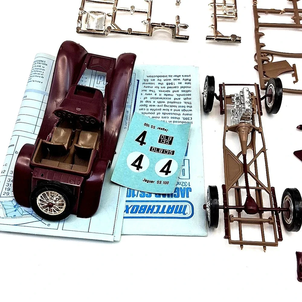 Vintage Matchbox Maquette 1:32 PK-304 JAGUAR SS/100 PARFAITEMENT  Emballage 1977